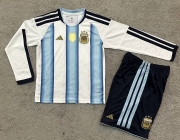 2026 Argentina Home long sleeves Soccer Kids